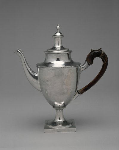 Teáskanna, készlet része, 1784-1800 (ezüst) alkotó: Standish Barry